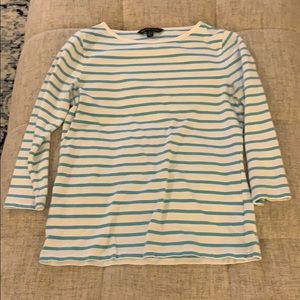 Brooks brothers light blue and white striped shirt